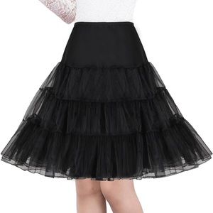 Black Plus Size Petticoat
